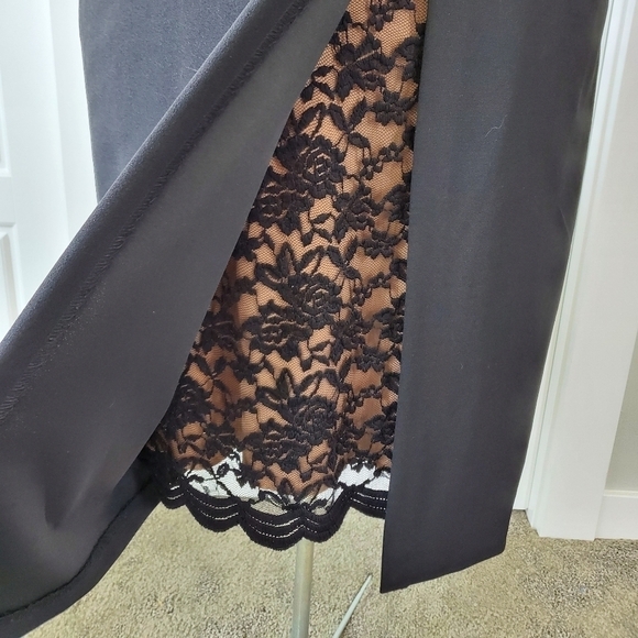 NWT CONNECTED APPAREL BLACK SHEATH SLEEVELESS DRESS LACE INSERT WOMEN SIZE 14 - Picture 13 of 13